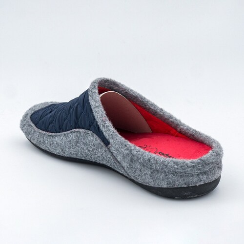 Pantufla Sin Talón Roal Azul para Hombre