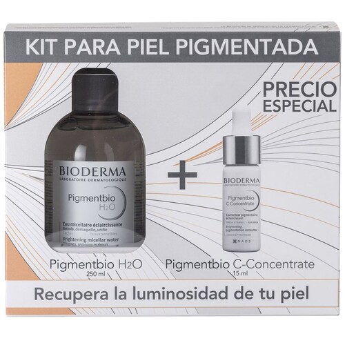 Pack Bioderma Pigmentbio 1+1 (Pigmentbio H2O 250Ml + Pigmentbio C-Concentrate 15 Ml)