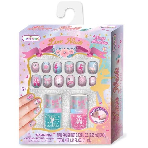 Juego para Uñas Love Bailarina  Hot Focus