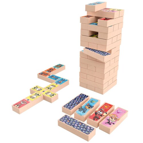 Torre de Madera 3 en 1 Paw Patrol The Movie 48 Bloques