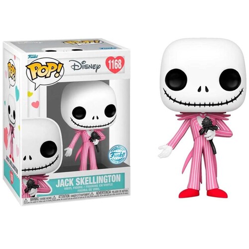 Funko Pop Disney: Mundo de Jack - Jack con Flor San Valentin Exclusivo