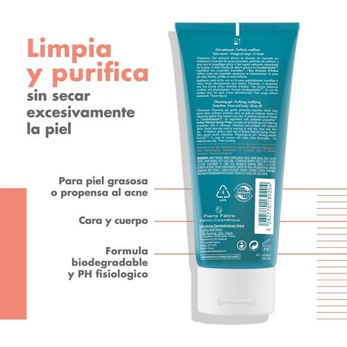 Avène Cleanance Gel Limpiador Piel Grasa/con Acné 200Ml