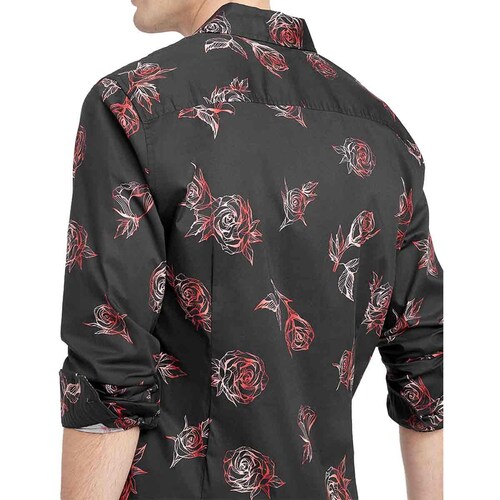 Camisa Guess Factory Manga Larga para Hombre