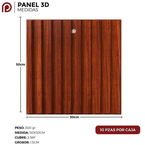 Panel de pared 3D Decoración 1m2 pan-3d-choc