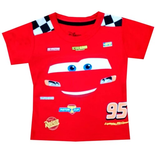 Playera Cars Manga Corta Estampada para Bebé