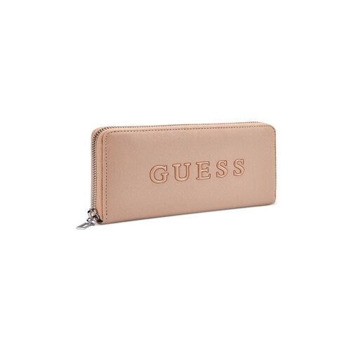 Cartera Roxberry Zip Guess Café para Mujer