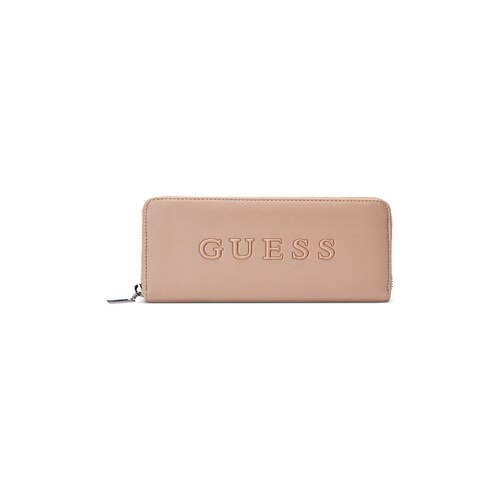 Cartera Roxberry Zip Guess Café para Mujer