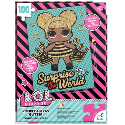Rompecabezas Glitter Lol Surprise 100 Piezas