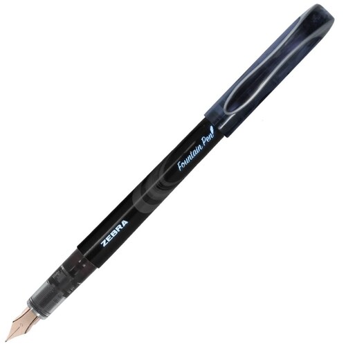 Pluma Fuente Desechable Negro Zebra