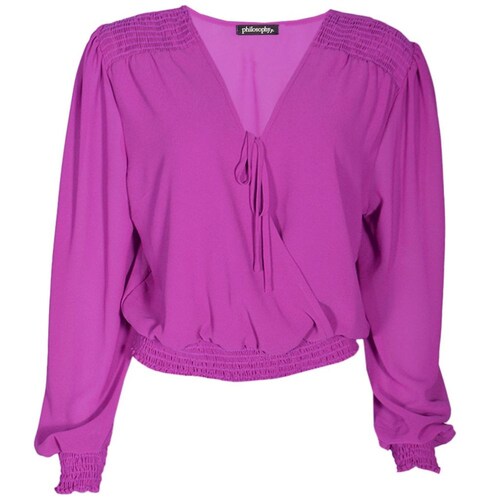 Blusa Lisa con Elástico en Cintura para Mujer Philosophy
