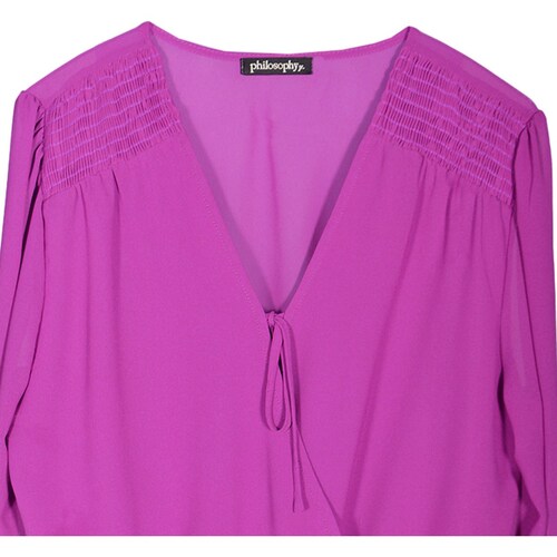 Blusa Lisa con Elástico en Cintura para Mujer Philosophy
