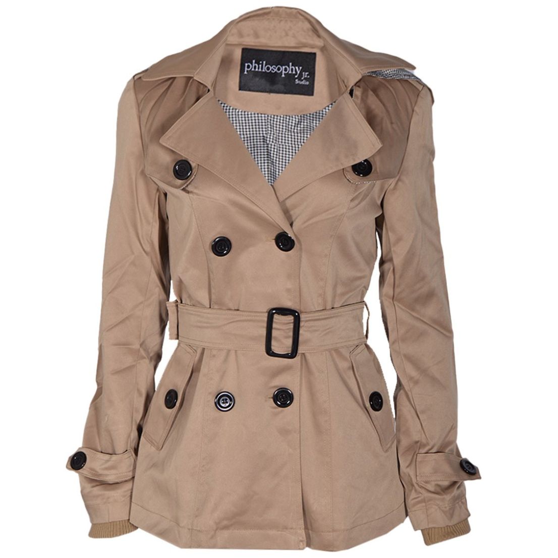 Gabardina Abrigos Mujer Sears Gabardina Con Cinturón Y Capucha