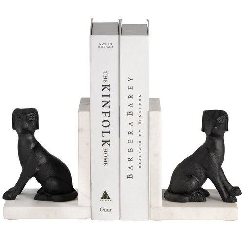 Sujeta Libros Perro Metal  60 Cm Sagebrook Home.
