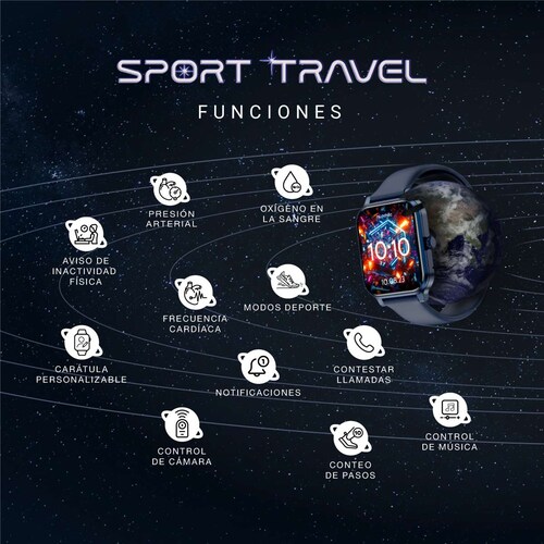 Smartwatch Nu Nordic Unisex Sport Travel Nu20052
