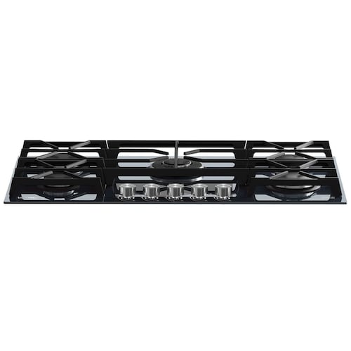 Parrilla Io Mabe a Gas Lp 90 Cm Vidrio Negro Pio96Kmnr0