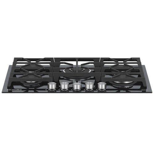 Parrilla Io Mabe a Gas Lp 76 Cm Vidrio Negro Pio75Kmnr0