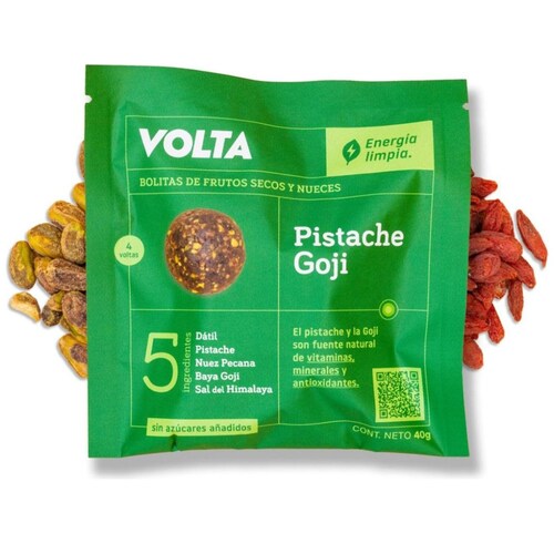 Energy Balls Pistache Goji Volta 40G