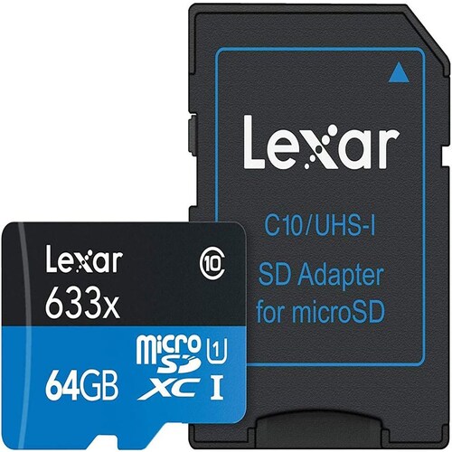 Tarjeta de Memoria Lexar Micro Sd 64Gb C/a Lsdmi