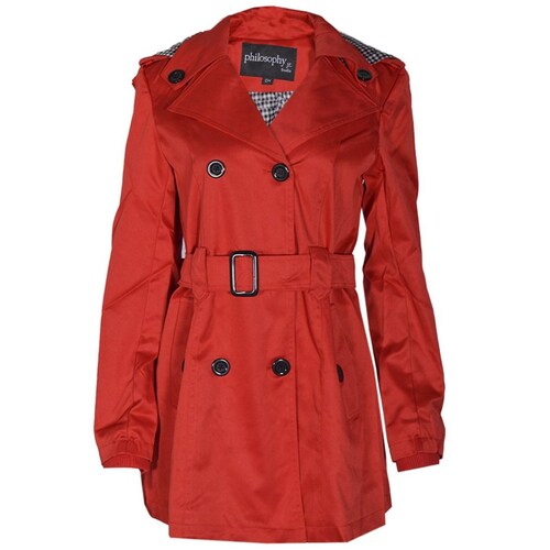 Gabardina Negra De Piel Sintu00e9tica, Gabardina Larga De Diseu00f1o