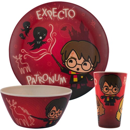 Vajilla de Bambu 12 Piezas Harry Potter Fun Kids