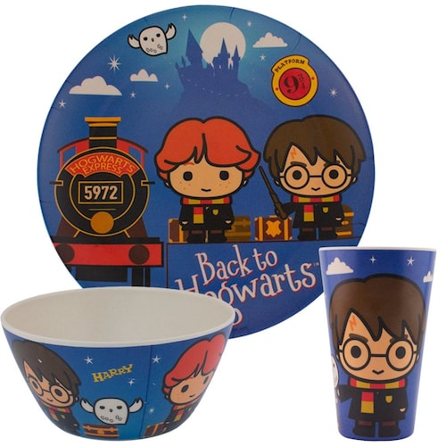 Vajilla de Bambu 12 Piezas Harry Potter Fun Kids