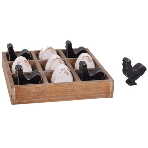 Juego de Mesa Tic Tac Toe (Gallinas Y Huevos) Mideko Home