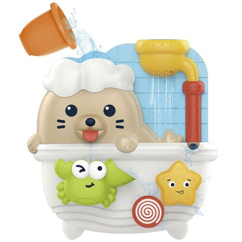 Set de Juguetes de Baño Rociador y Cubo