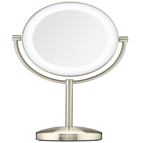 Espejo Satinado Redondo 1X/10X Led