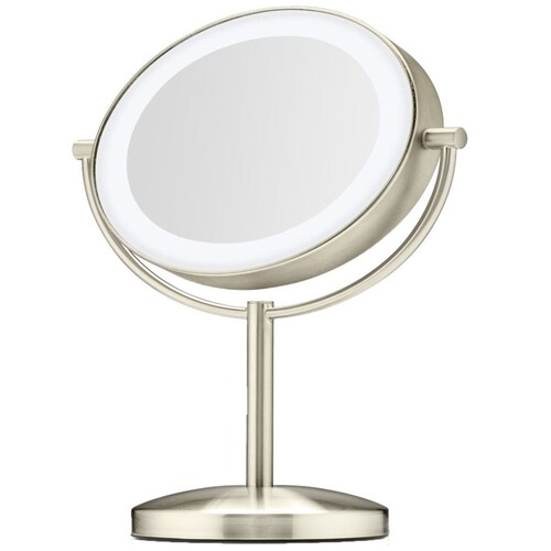 Espejo Satinado Redondo 1X/10X Led