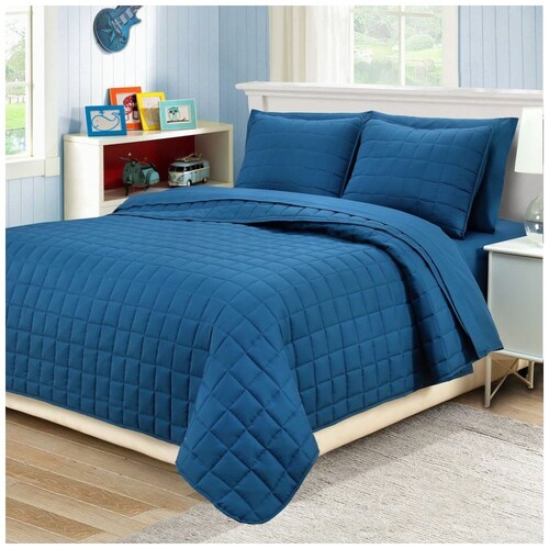 Sobrecama Matrimonial Homenature Navy285