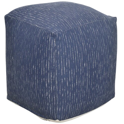Puff Home & Details Cuadrado 45X45Cm Azul