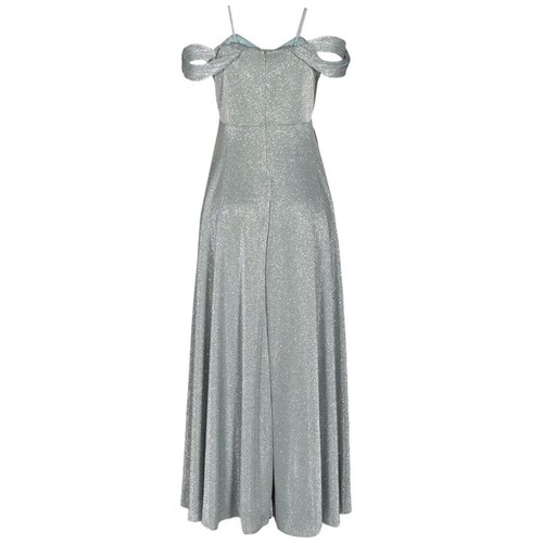 Vestido Largo de Fiesta con Abertura, Glitter y Hombro Caído para Mujer Philosophy Jr Nights