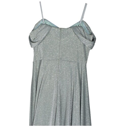 Vestido Largo de Fiesta con Abertura, Glitter y Hombro Caído para Mujer Philosophy Jr Nights