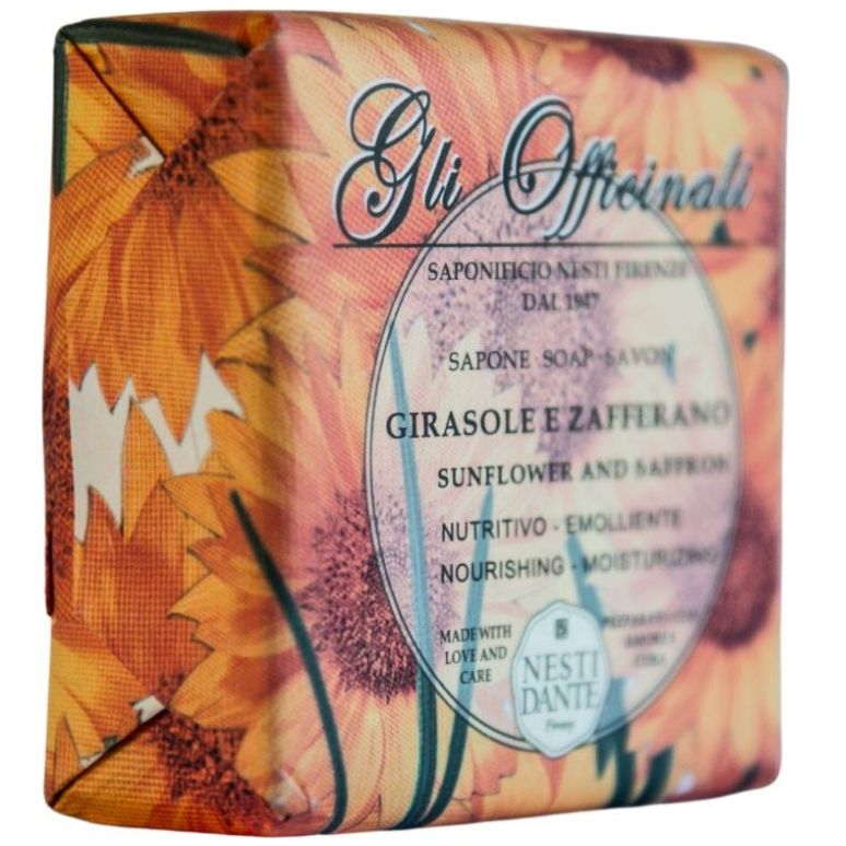 Nesti Dante Jabón Aroma Girasol y Azafrán 200 g image number 1