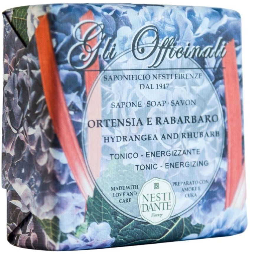 Nesti Dante Jabón Aroma Hortensia y Ruibarbo 200 g image number 1