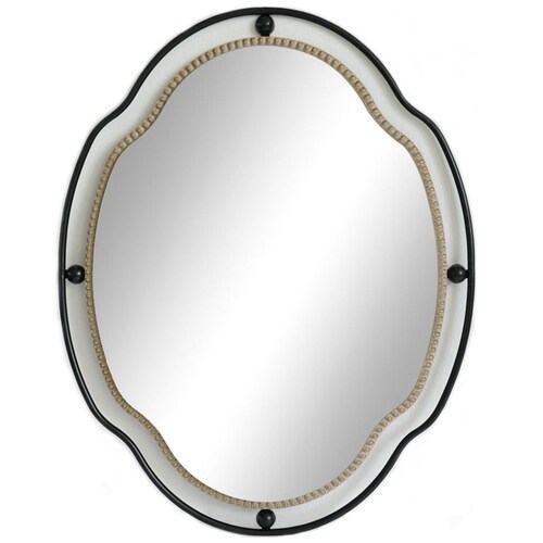 Espejo Metal Oval Vintage Home
