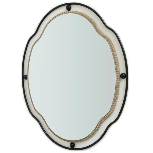 Espejo Metal Oval Vintage Home