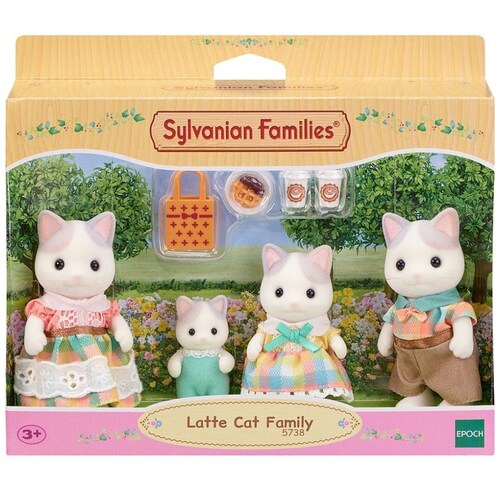 Familia Gato Latte Sylvanian Families
