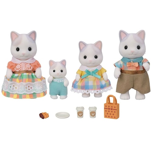 Familia Gato Latte Sylvanian Families