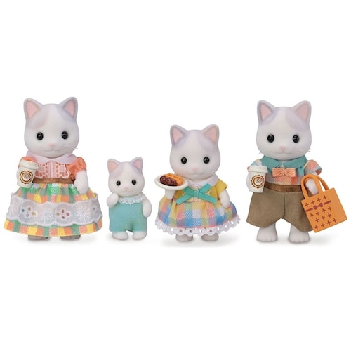 Familia Gato Latte Sylvanian Families