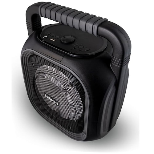 Bocina Bluetooth Billboard 6" Carbono con Luz Led