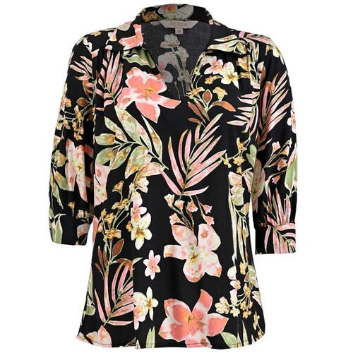 Blusa Cuello Camisero en V Life Styler