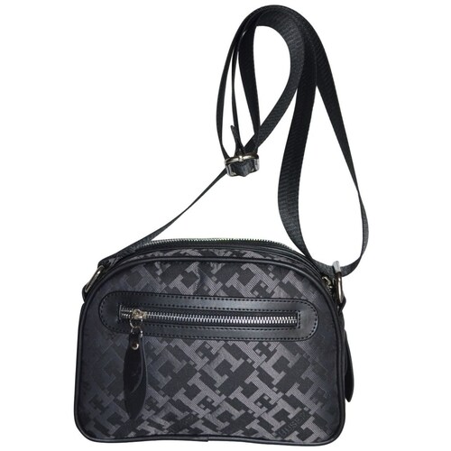 Bolsa Huser Monograma Tipo Crossbody Gris