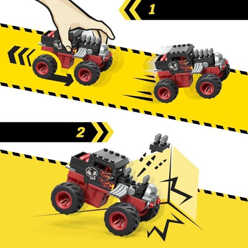Mega Hot Wheels Juguete de Construcción Bone Shaker Crush