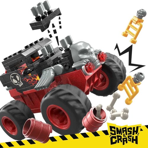 Mega Hot Wheels Juguete de Construcción Bone Shaker Crush