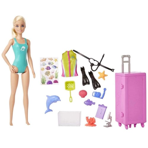Barbie Profesiones Set de Juego Bióloga Marina