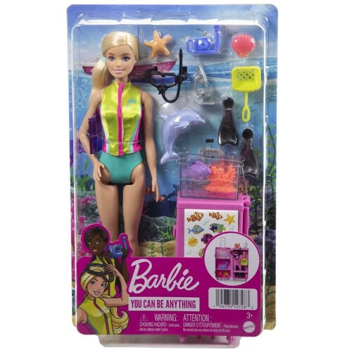Barbie Profesiones Set de Juego Bióloga Marina