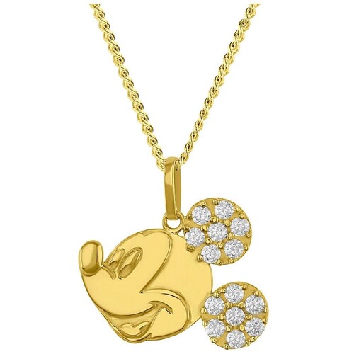 Collar Mickey Face Oro 14K Disney