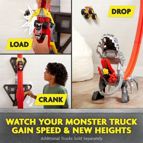 Monster Jam Set Gigante Dino Drop Escala 1:64