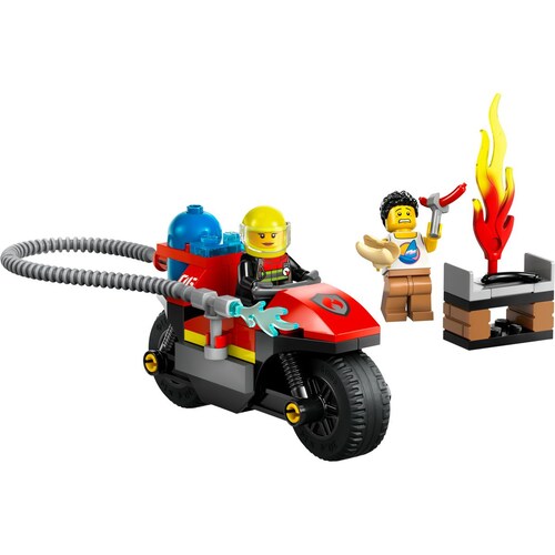 Lego Moto de Rescate de Bomberos